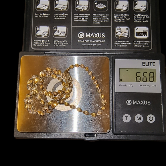 Danecraft Sterling Silver & Gold Plated Twisted Herringbone Necklace Cha… - Picture 8 of 10